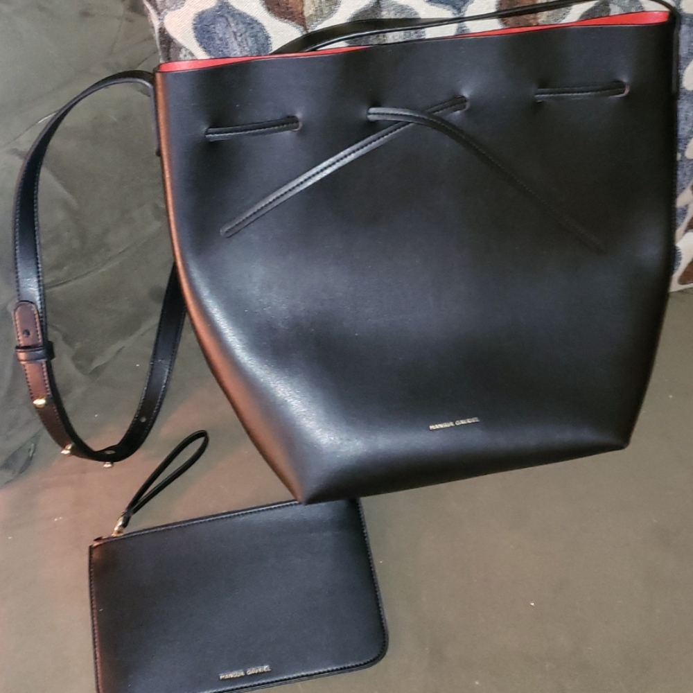 Mansur Gavriel bucket bag with flat zip bag
